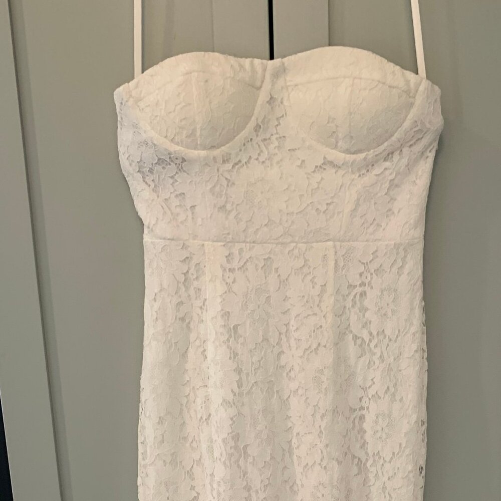 Hello Molly Lace Vacation Maxi Dress White